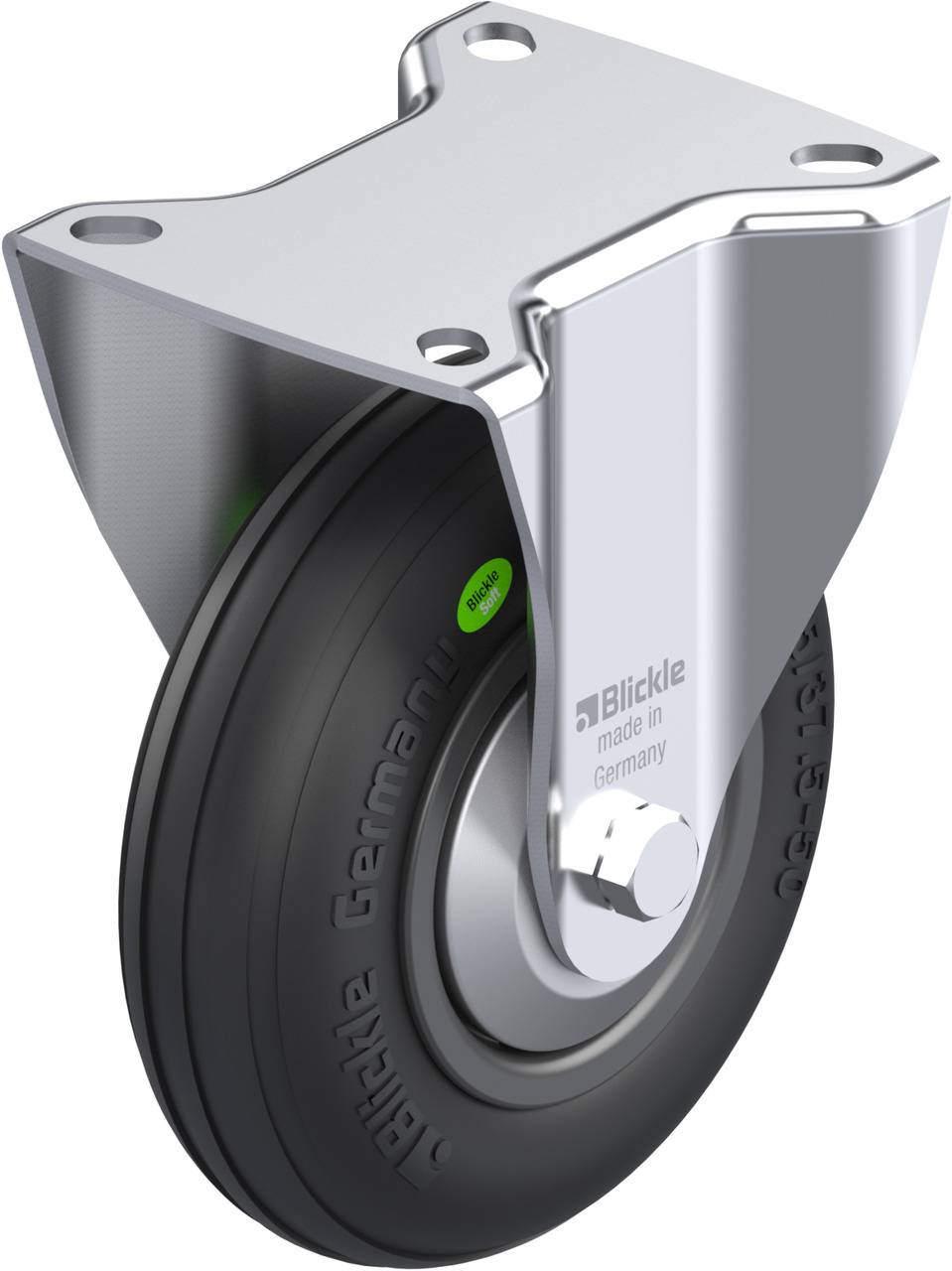 Blickle 849980 B-VWPP 125R-FA Fix görgő KerékØ: 125 mm Teherbírás (max.): 50 kg 1 db