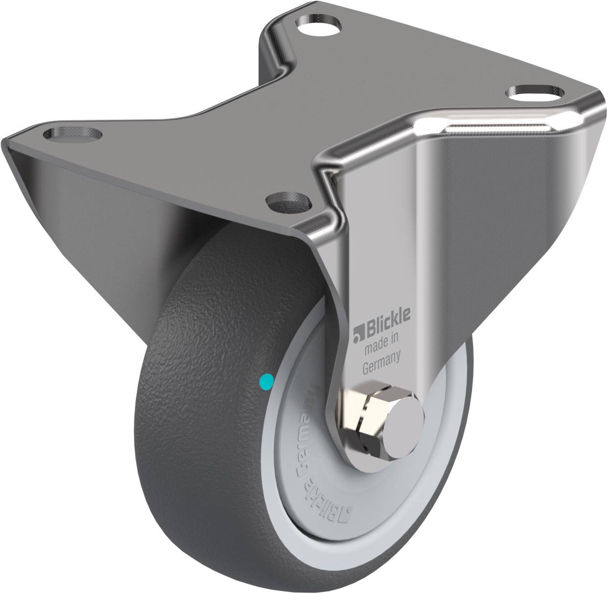 Blickle 754284 BX-PATH 80KFD Fix görgő KerékØ: 80 mm Teherbírás (max.): 150 kg 1 db