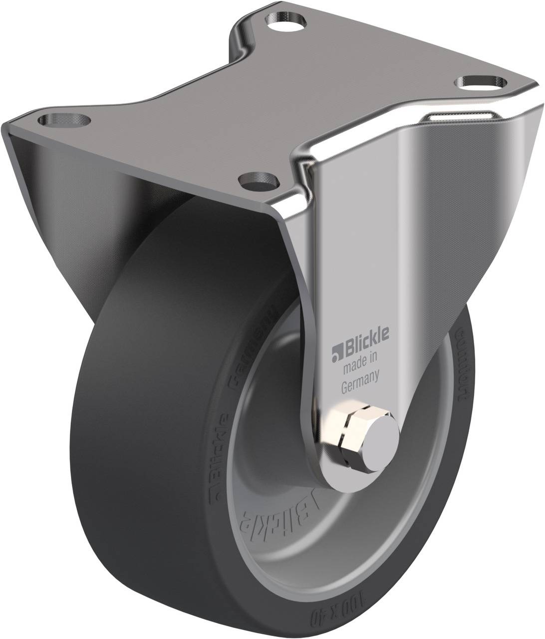 Blickle 746543 BX-POSI 100G Fix görgő KerékØ: 100 mm Teherbírás (max.): 100 kg 1 db