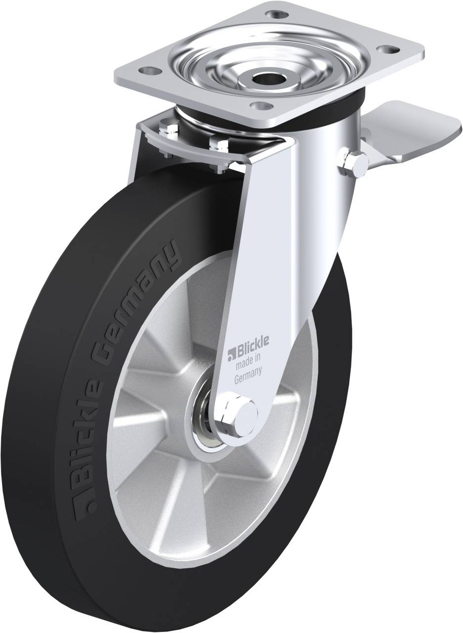 Blickle 305433 L-ALEV 250K-3-ST Forgóvillás görgő, rögzítővel KerékØ: 250 mm Teherbírás (max.): 500 kg 1 db