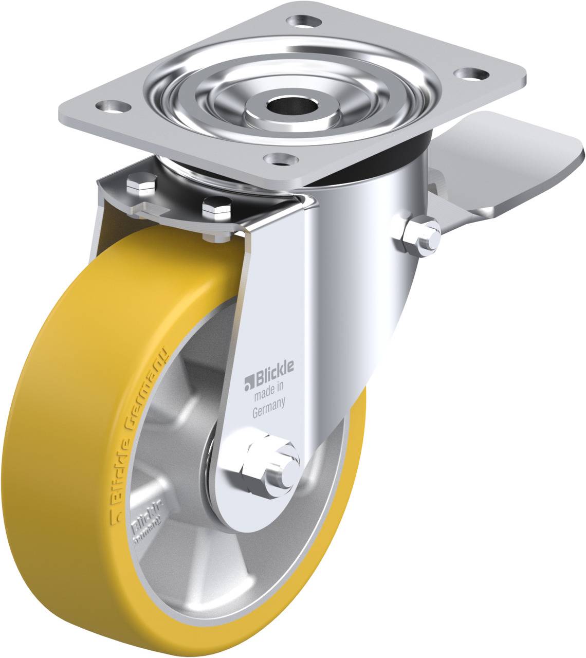 Blickle 633776 L-ALTH 150K-ST Forgóvillás görgő, rögzítővel KerékØ: 150 mm Teherbírás (max.): 400 kg 1 db