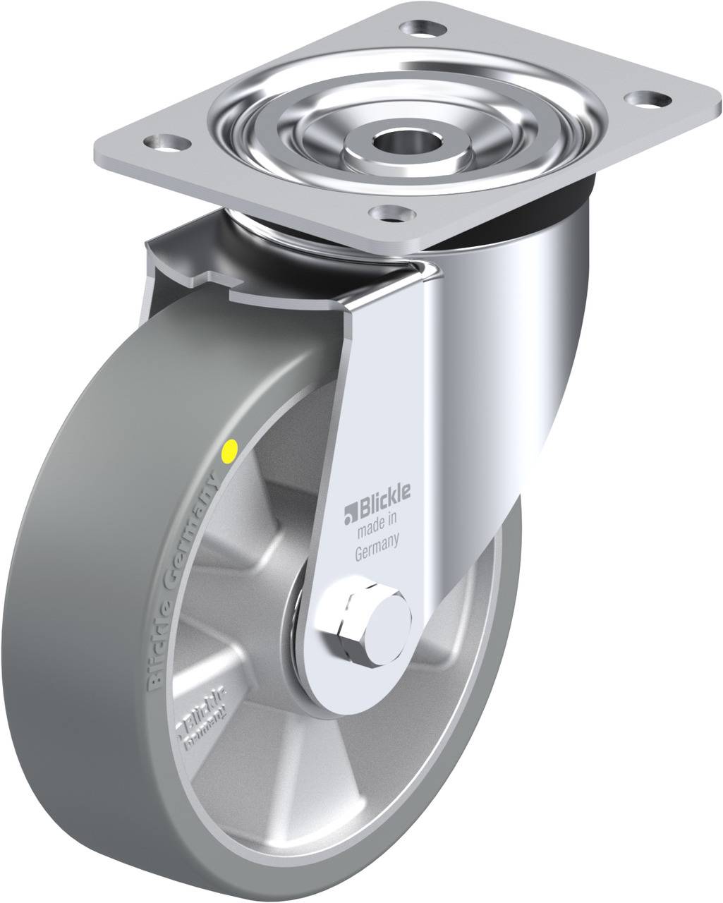 Blickle 638627 L-ALTH 160K-AS Beálló görgő KerékØ: 160 mm Teherbírás (max.): 400 kg 1 db