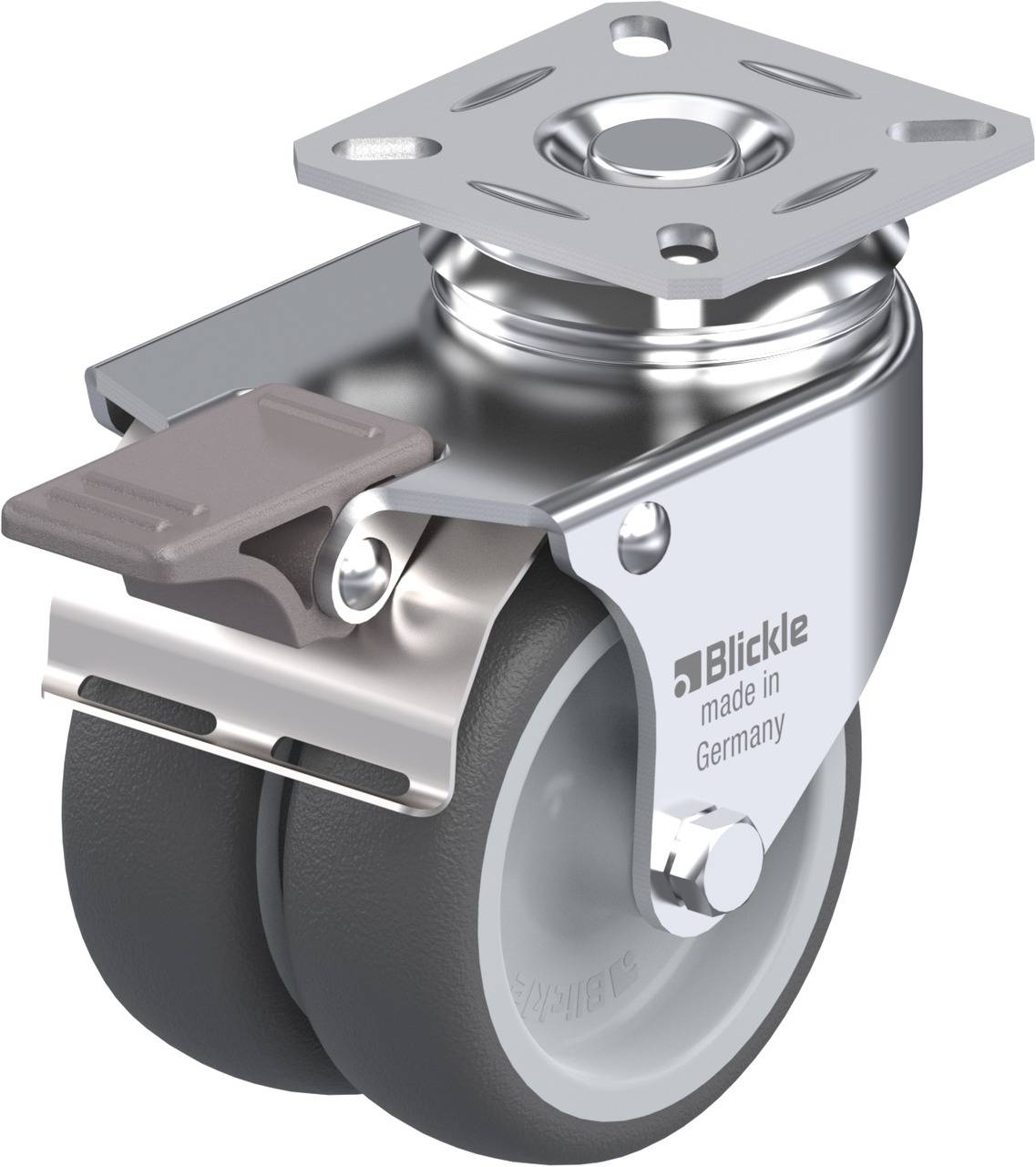 Blickle 757035 LDA-PATH 75G-FI Kettős forgó kerék KerékØ: 75 mm Teherbírás (max.): 100 kg 1 db