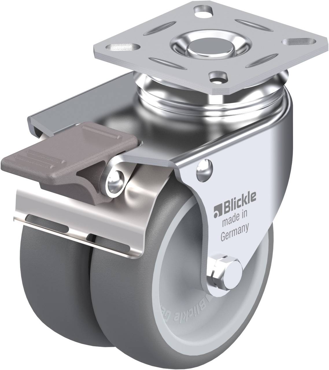 Blickle 290023 LDA-TPA 75G-FI Kettős forgó kerék KerékØ: 75 mm Teherbírás (max.): 100 kg 1 db