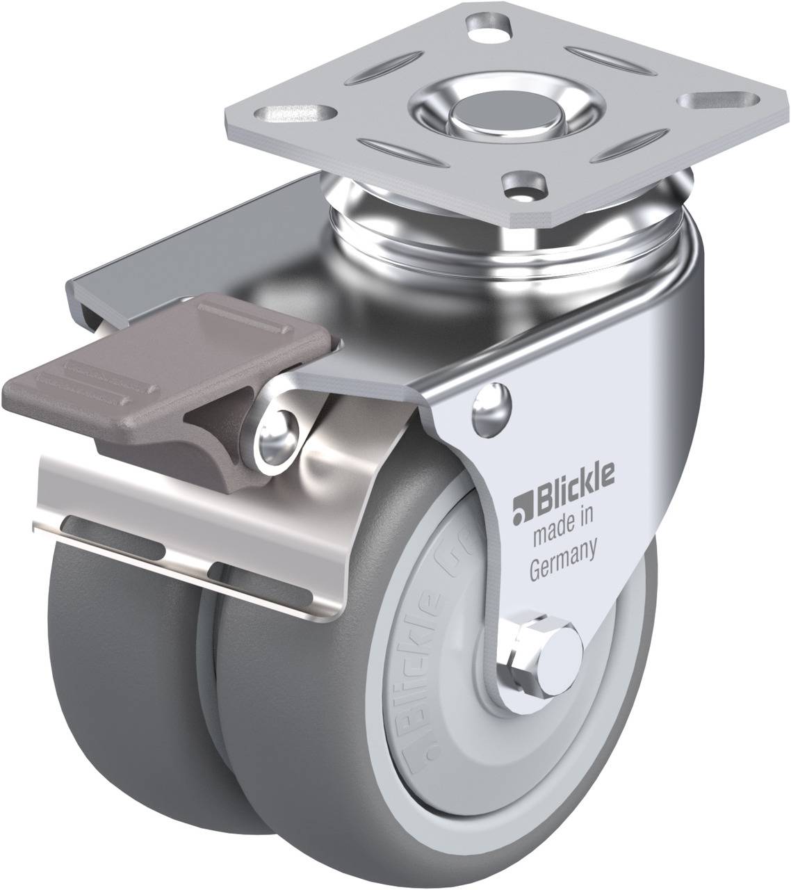 Blickle 574756 LDA-TPA 75KF-FI Kettős forgó kerék KerékØ: 75 mm Teherbírás (max.): 100 kg 1 db