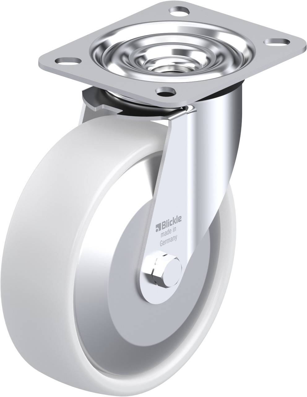 Blickle 351411 LE-PO 125R-FA Beálló görgő KerékØ: 125 mm Teherbírás (max.): 150 kg 1 db