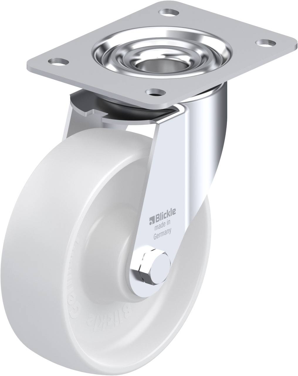 Blickle 250654 LE-PO 150R Beálló görgő KerékØ: 150 mm Teherbírás (max.): 300 kg 1 db