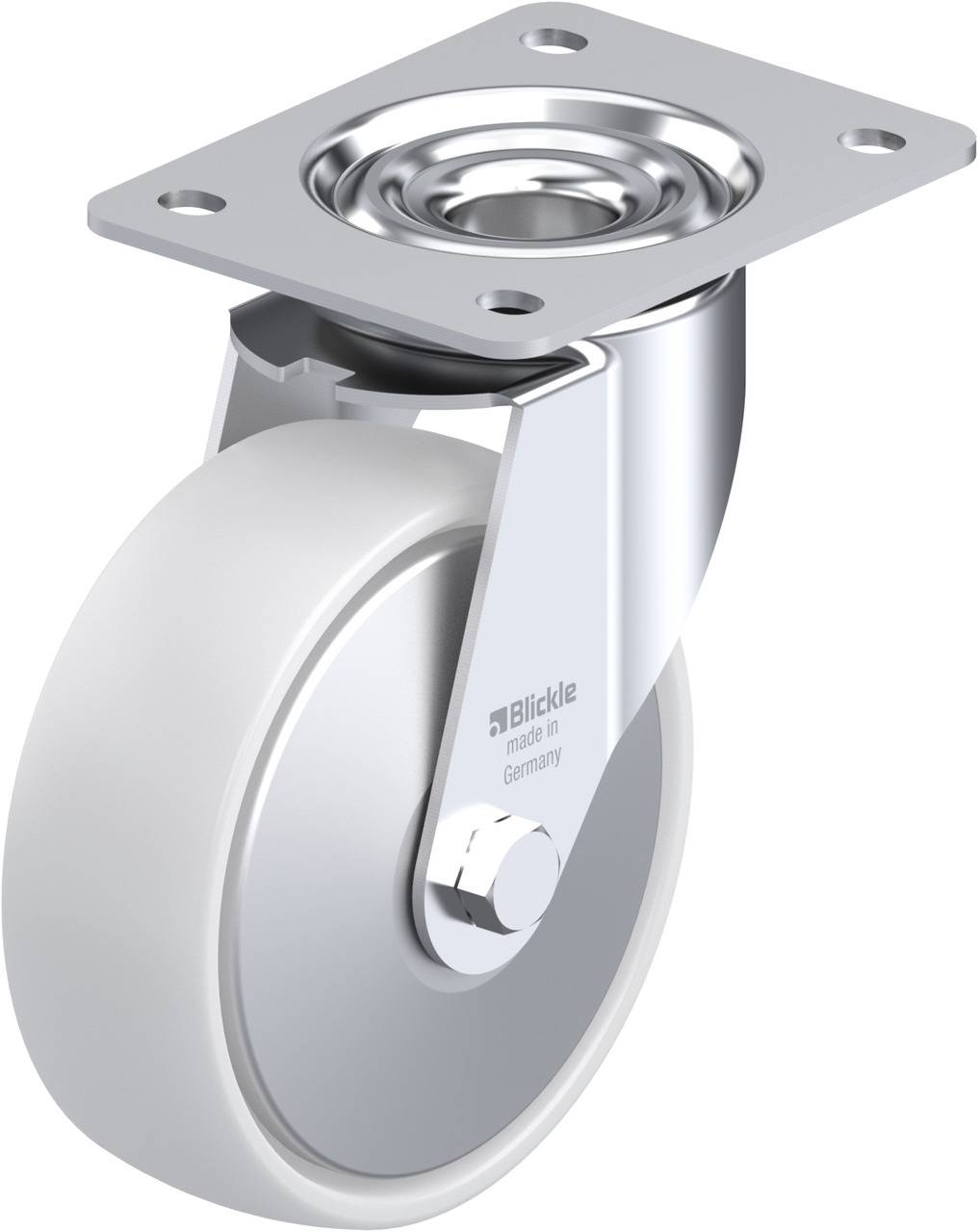 Blickle 693606 LE-PO 150R-FA Beálló görgő KerékØ: 150 mm Teherbírás (max.): 300 kg 1 db