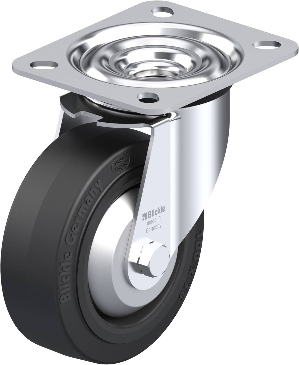 Blickle 749583 LE-POEV 100G-FA Beálló görgő KerékØ: 100 mm Teherbírás (max.): 150 kg 1 db