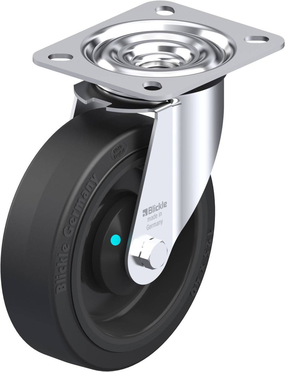 Blickle 700997 LE-POEV 125KAD Beálló görgő KerékØ: 125 mm Teherbírás (max.): 150 kg 1 db