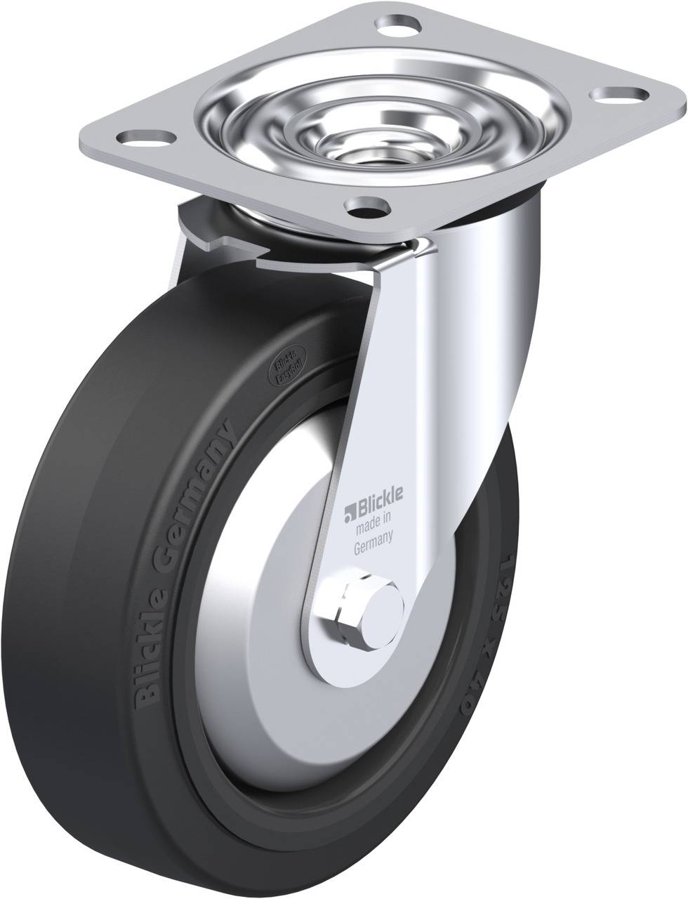 Blickle 632109 LE-POEV 125KA-FA Beálló görgő KerékØ: 125 mm Teherbírás (max.): 150 kg 1 db