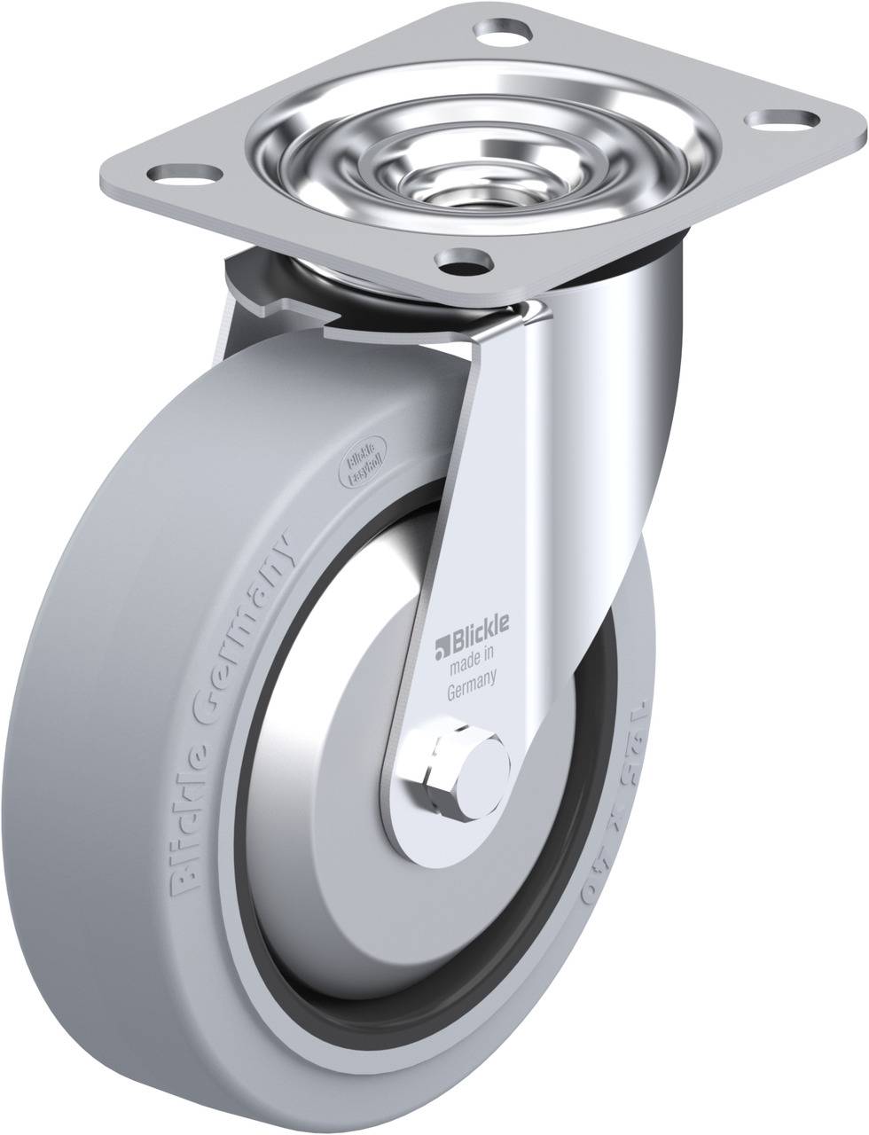 Blickle 653667 LE-POEV 125R-SG-FA Beálló görgő KerékØ: 125 mm Teherbírás (max.): 150 kg 1 db