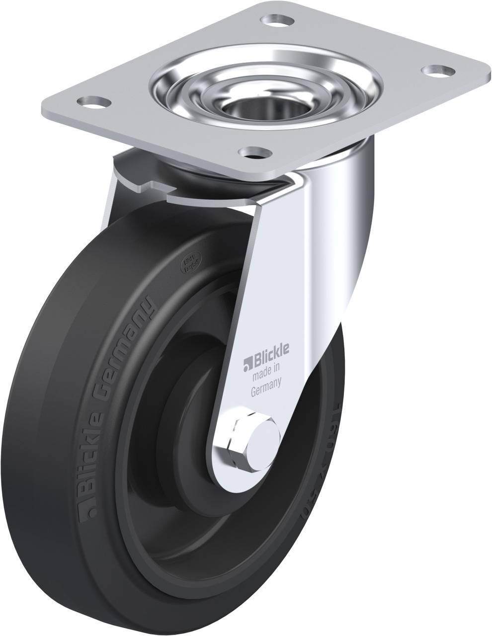 Blickle 332825 LE-POEV 160KA Beálló görgő KerékØ: 160 mm Teherbírás (max.): 300 kg 1 db