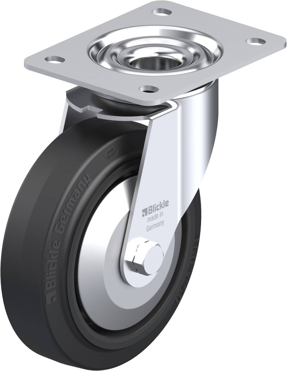 Blickle 741990 LE-POEV 160KA-FA Beálló görgő KerékØ: 160 mm Teherbírás (max.): 300 kg 1 db
