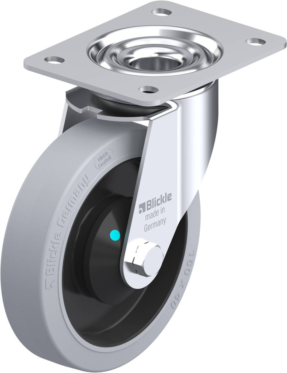 Blickle 850147 LE-POEV 161KAD-SG Beálló görgő KerékØ: 160 mm Teherbírás (max.): 300 kg 1 db