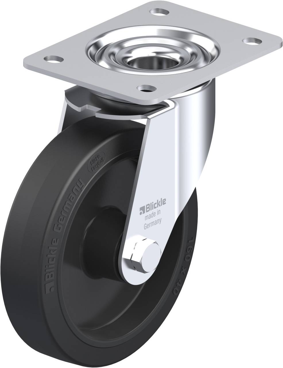 Blickle 754470 LE-POEV 161R Beálló görgő KerékØ: 160 mm Teherbírás (max.): 300 kg 1 db