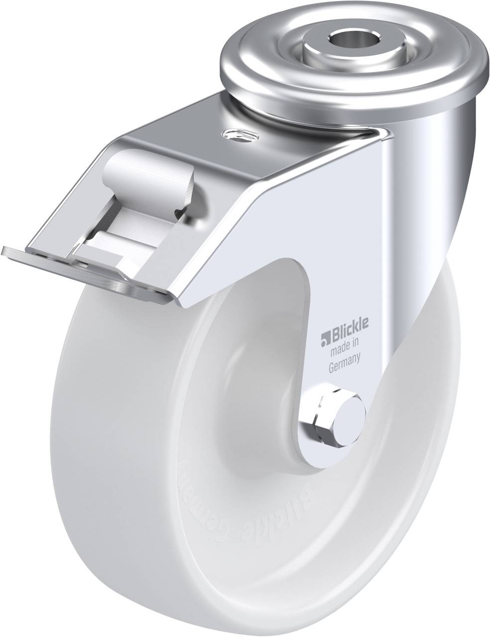 Blickle 580167 LER-PO 125R-FI Forgóvillás görgő, rögzítővel KerékØ: 125 mm Teherbírás (max.): 150 kg 1 db