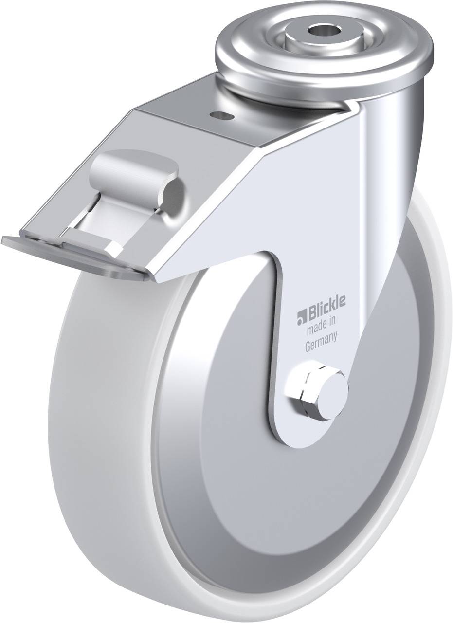 Blickle 749767 LER-PO 200G-FI-FA Forgóvillás görgő, rögzítővel KerékØ: 200 mm Teherbírás (max.): 300 kg 1 db