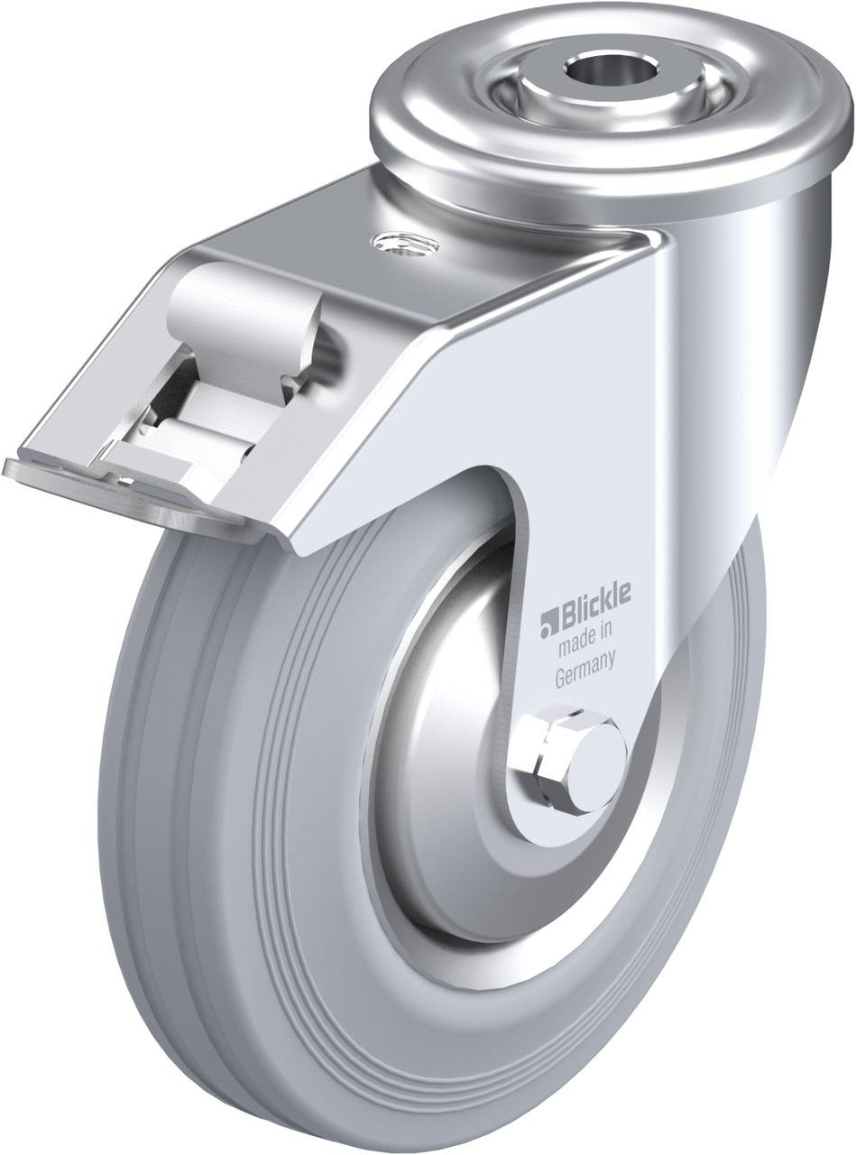 Blickle 707208 LER-VE 125R-FI-SG-FA Forgóvillás görgő, rögzítővel KerékØ: 125 mm Teherbírás (max.): 100 kg 1 db