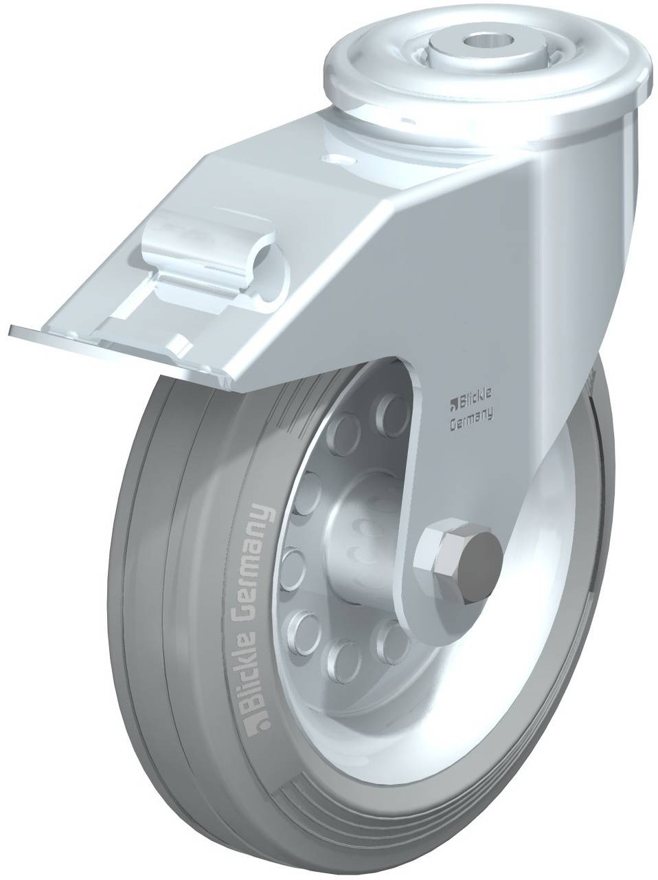 Blickle 742854 LER-VE 180R-FI-SG Forgóvillás görgő, rögzítővel KerékØ: 180 mm Teherbírás (max.): 170 kg 1 db