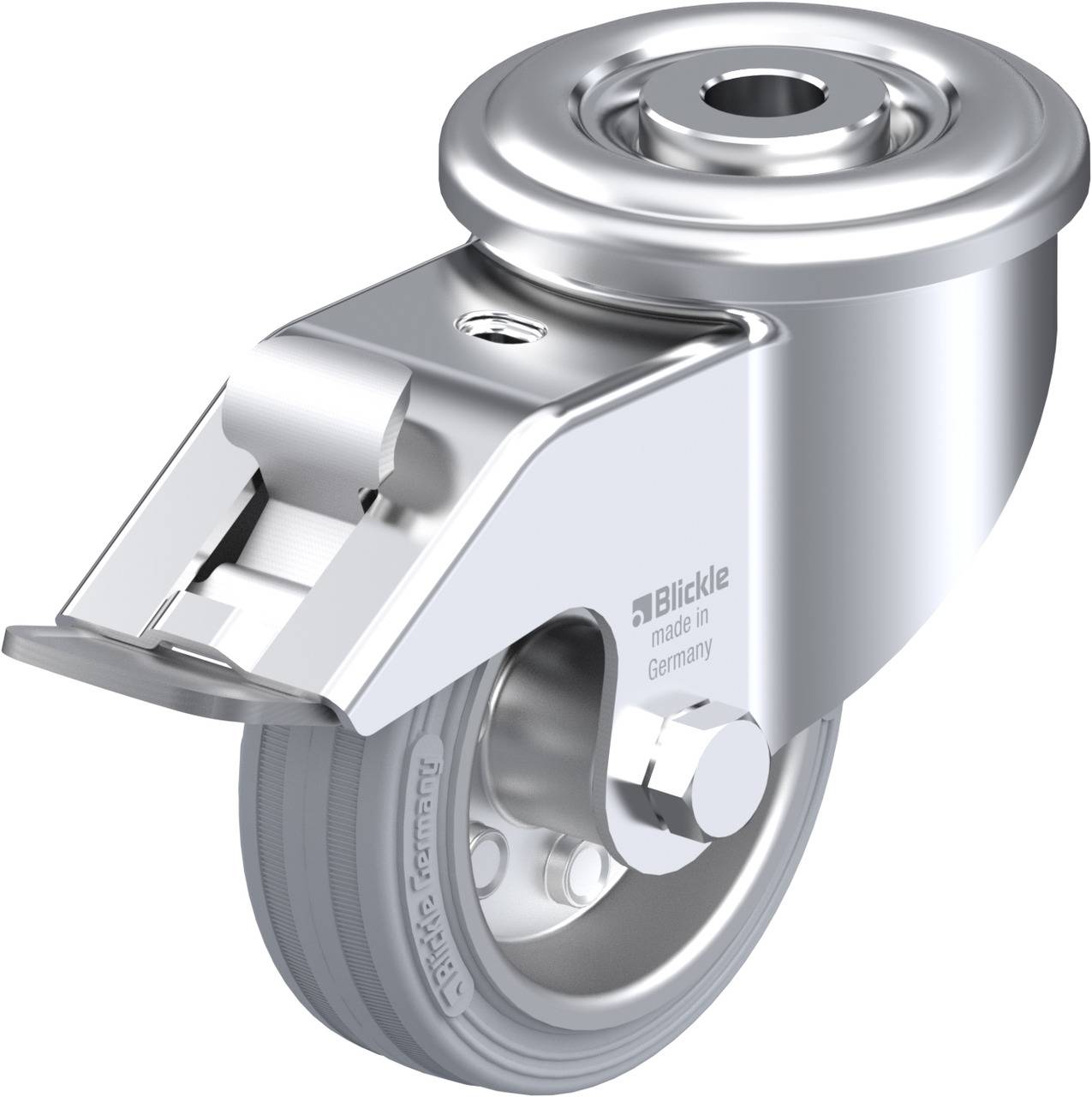 Blickle 622514 LER-VE 80R-FI-SG Forgóvillás görgő, rögzítővel KerékØ: 80 mm Teherbírás (max.): 50 kg 1 db