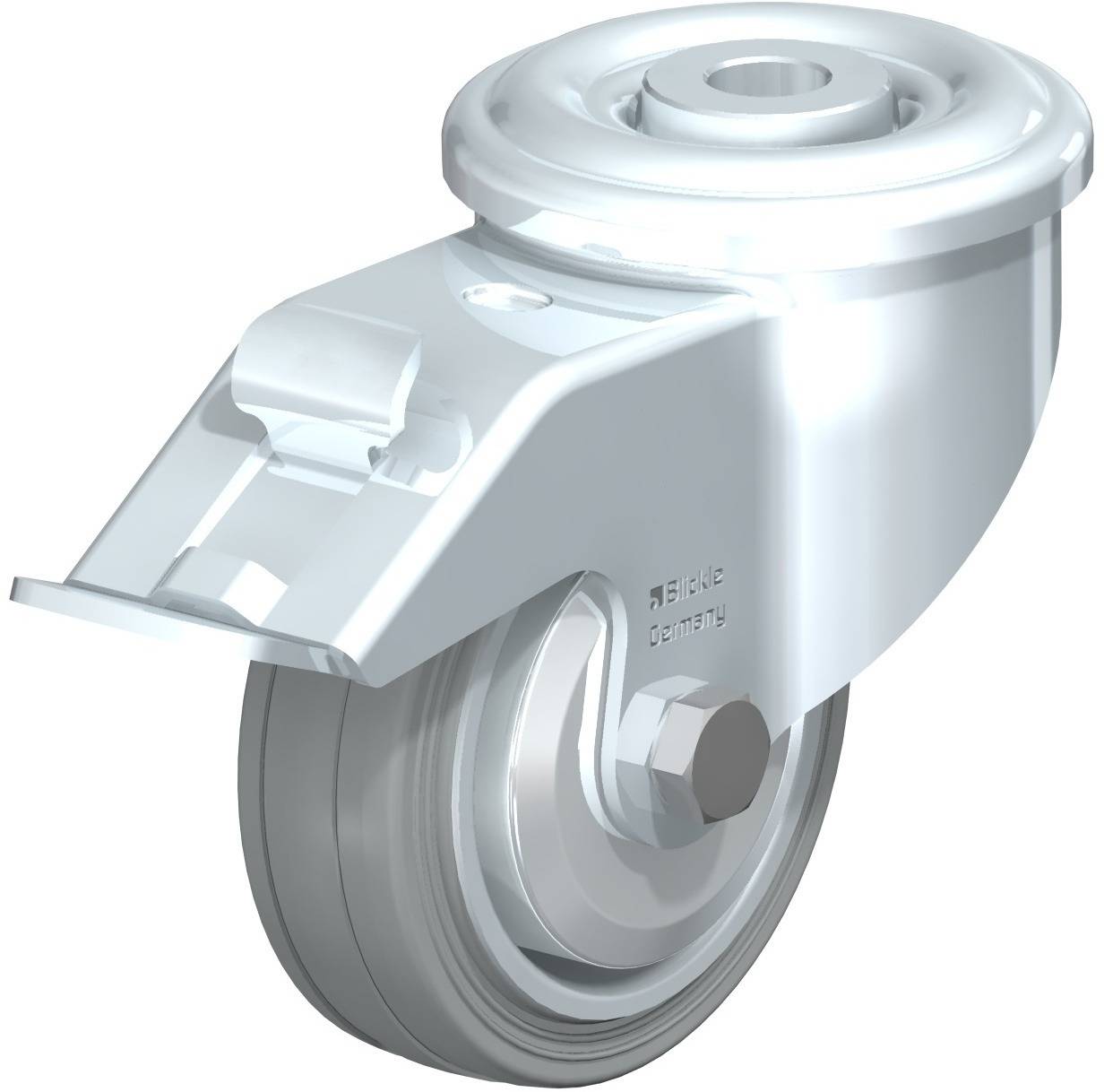 Blickle 737887 LER-VE 80R-FI-SG-FA Forgóvillás görgő, rögzítővel KerékØ: 80 mm Teherbírás (max.): 50 kg 1 db
