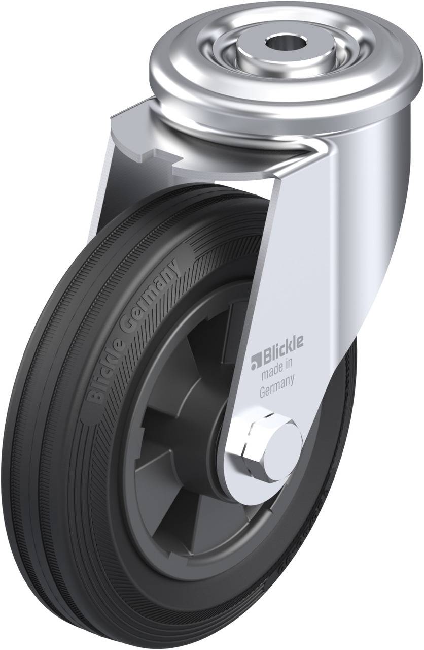 Blickle 640565 LER-VPP 150R Beálló görgő KerékØ: 150 mm Teherbírás (max.): 135 kg 1 db