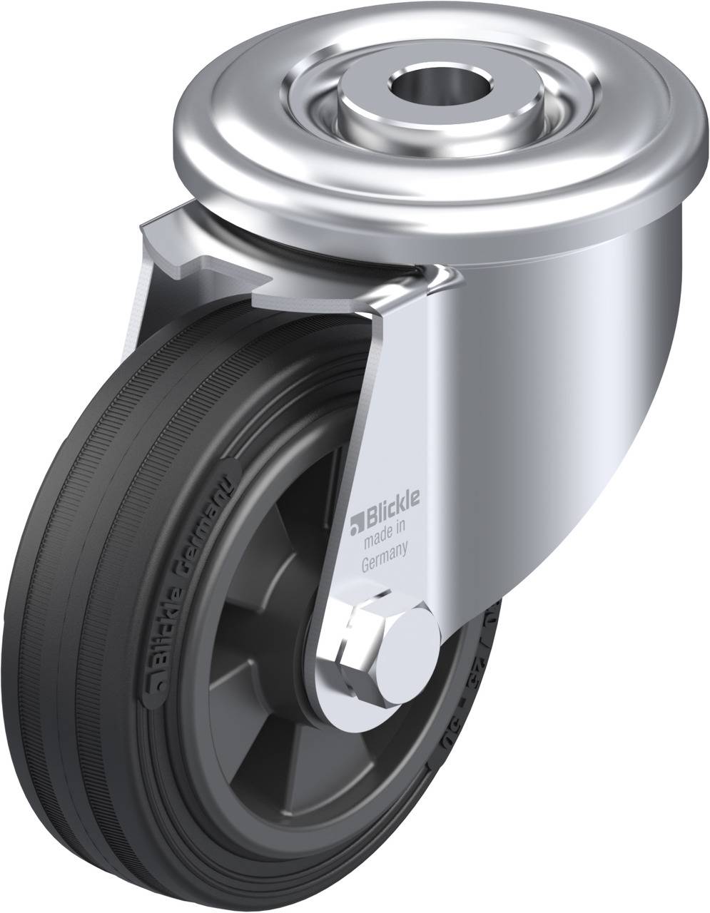 Blickle 613968 LER-VPP 80R Beálló görgő KerékØ: 80 mm Teherbírás (max.): 50 kg 1 db