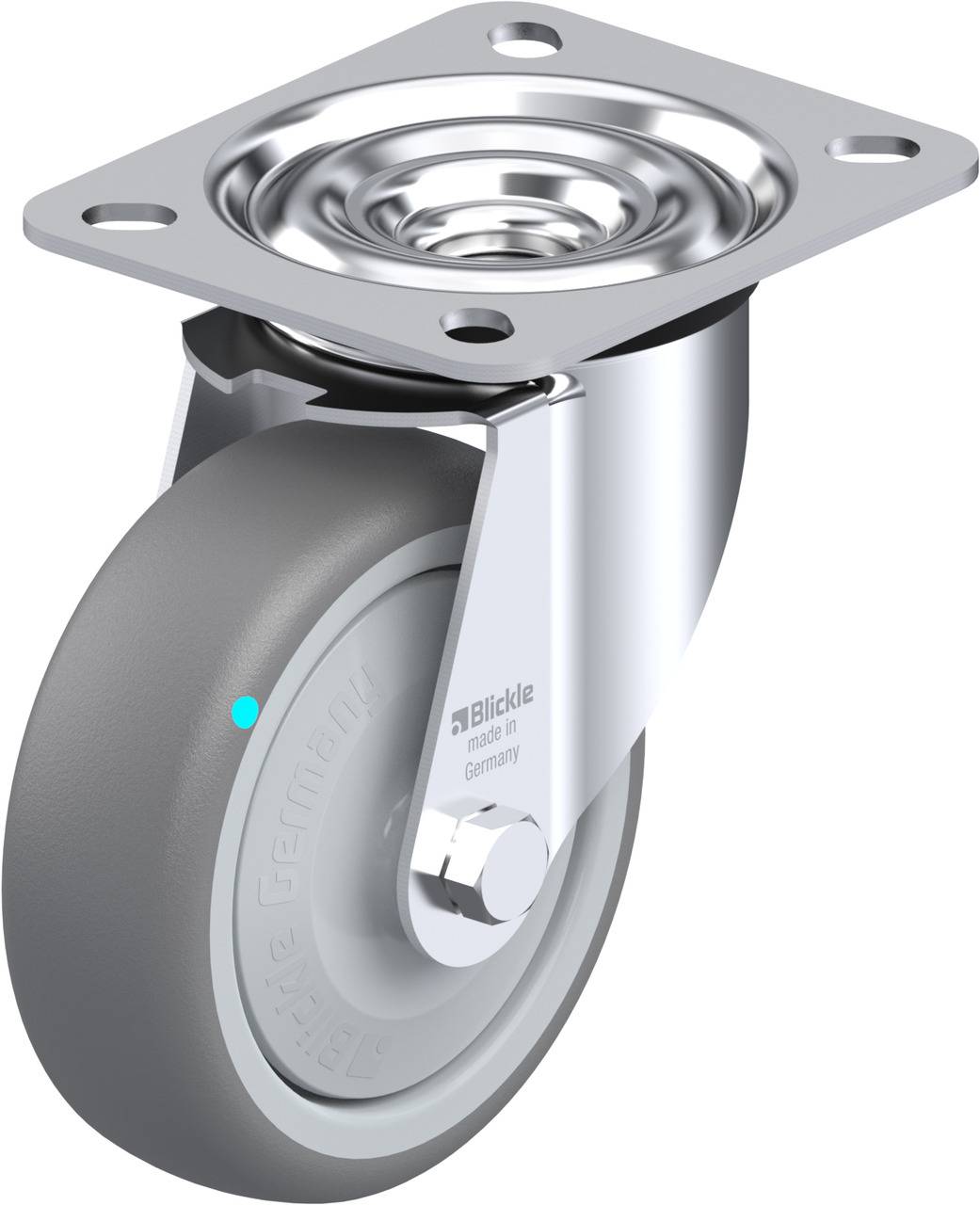 Blickle 849852 LE-TPA 102KFD Beálló görgő KerékØ: 100 mm Teherbírás (max.): 110 kg 1 db