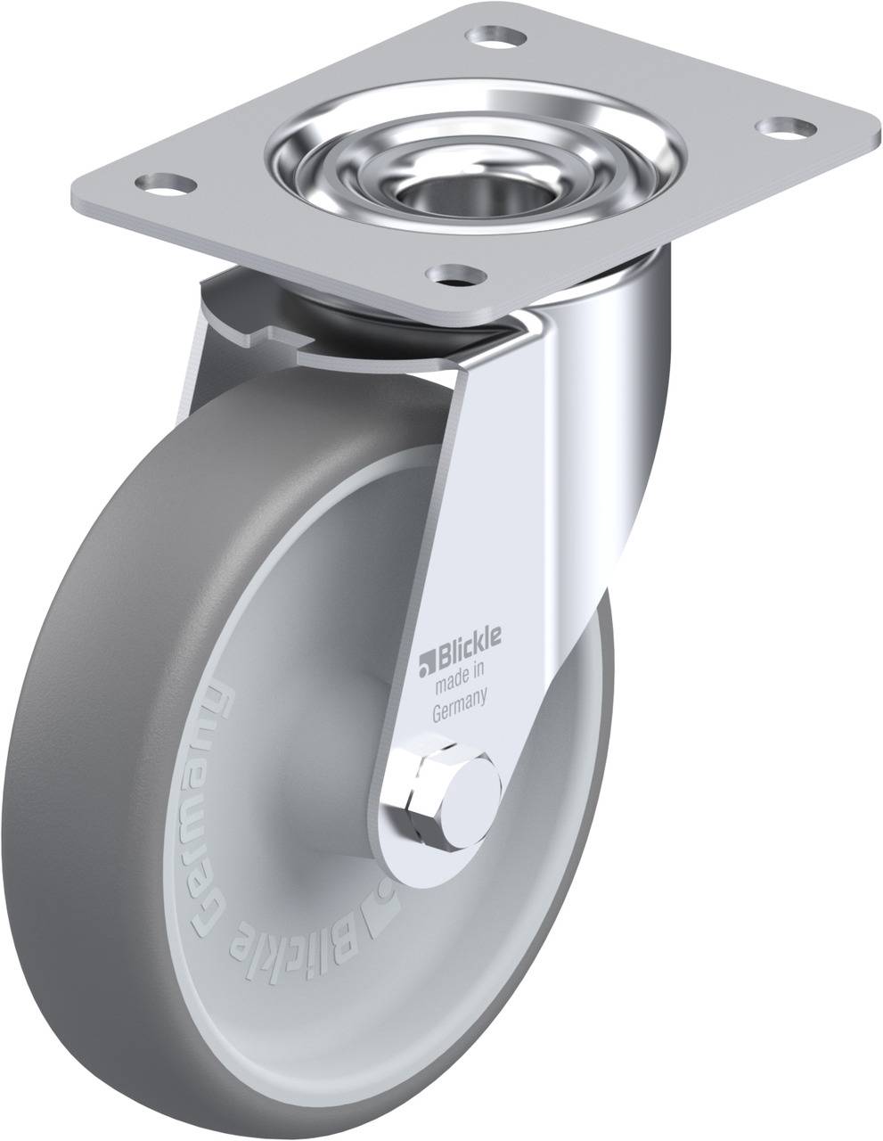Blickle 757038 LE-TPA 160G Beálló görgő KerékØ: 160 mm Teherbírás (max.): 200 kg 1 db