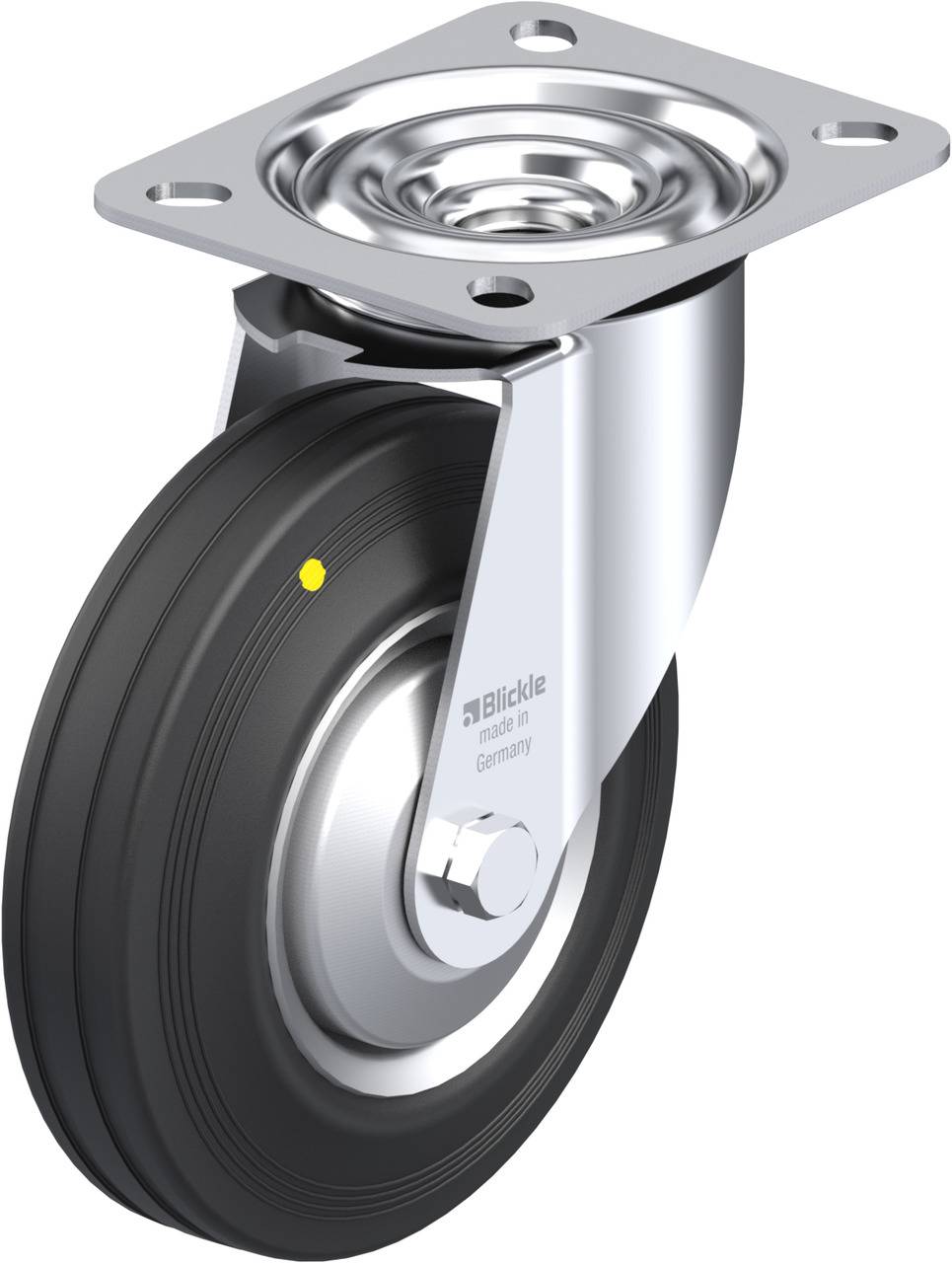 Blickle 656199 LE-VE 125R-EL-FA Beálló görgő KerékØ: 125 mm Teherbírás (max.): 100 kg 1 db