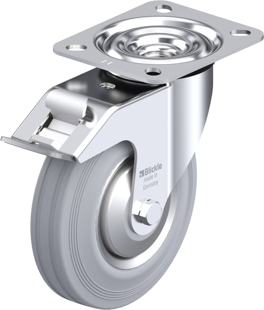 Blickle 591560 LE-VE 125R-FI-SG-FA Forgóvillás görgő, rögzítővel KerékØ: 125 mm Teherbírás (max.): 100 kg 1 db