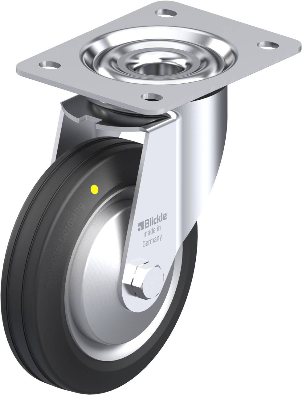 Blickle 749706 LE-VE 150R-EL-FA Beálló görgő KerékØ: 150 mm Teherbírás (max.): 135 kg 1 db