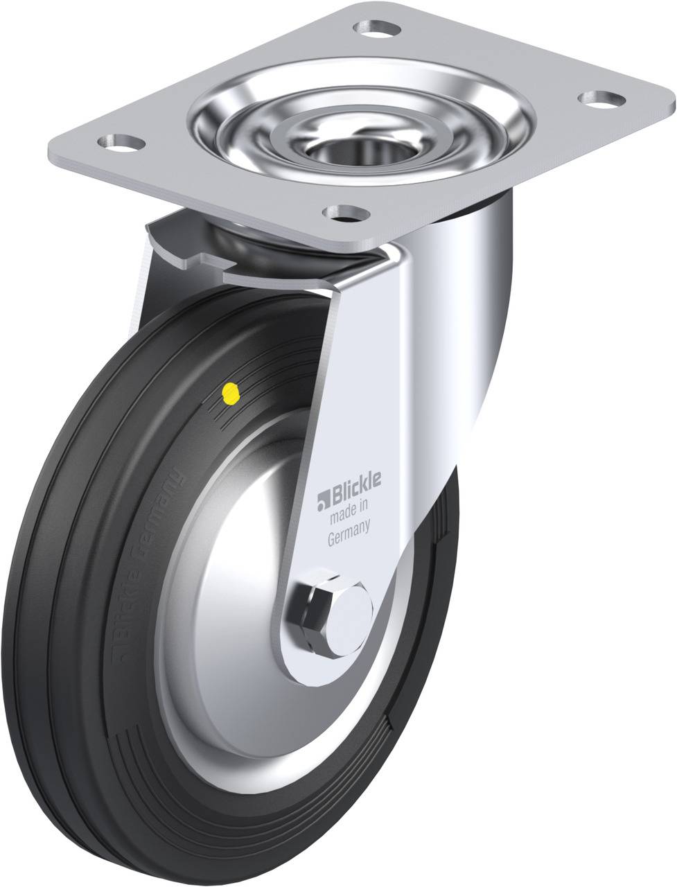 Blickle 737605 LE-VE 160R-EL-FA Beálló görgő KerékØ: 160 mm Teherbírás (max.): 135 kg 1 db
