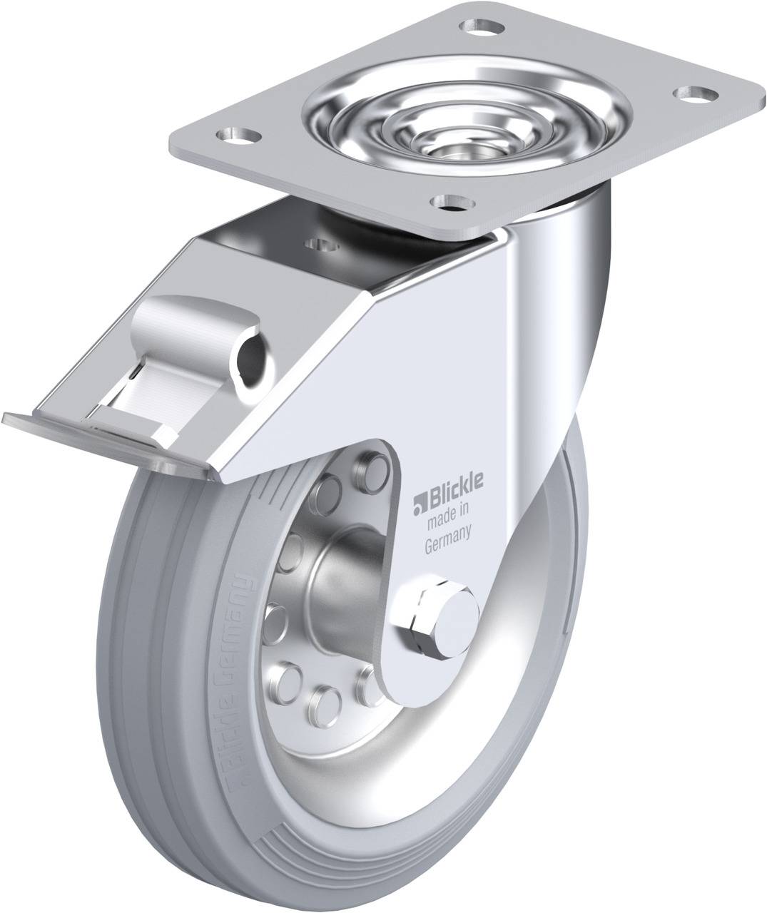 Blickle 631002 LE-VE 180R-FI-SG Forgóvillás görgő, rögzítővel KerékØ: 180 mm Teherbírás (max.): 170 kg 1 db
