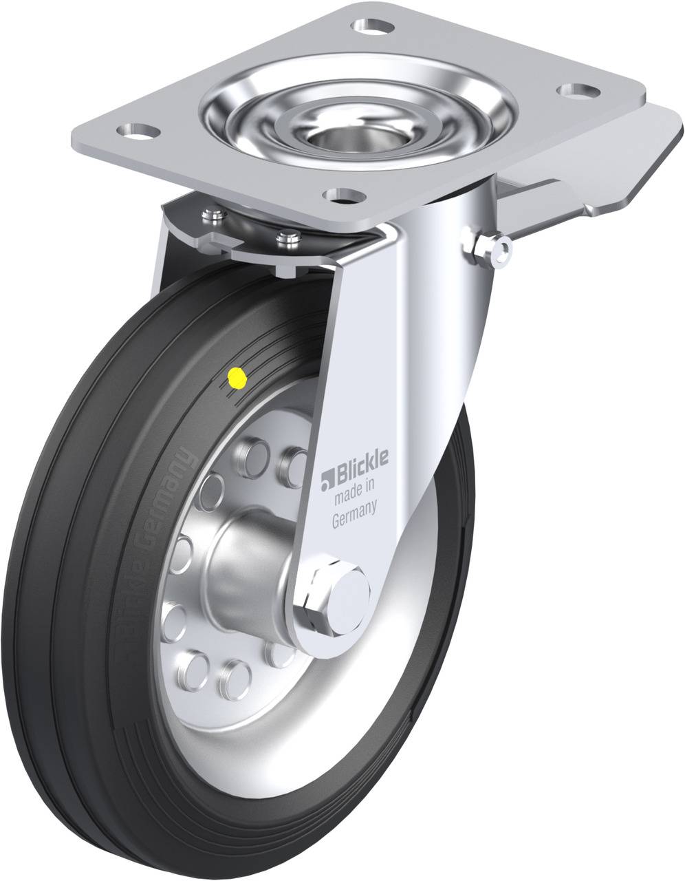 Blickle 685271 LE-VE 180R-ST-EL Forgóvillás görgő, rögzítővel KerékØ: 180 mm Teherbírás (max.): 170 kg 1 db