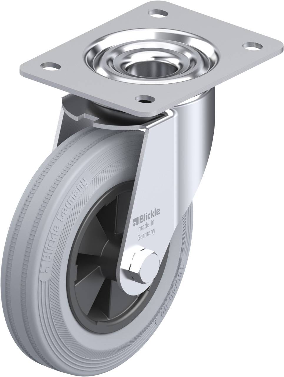 Blickle 314484 LE-VPP 160G-SG Beálló görgő KerékØ: 160 mm Teherbírás (max.): 135 kg 1 db