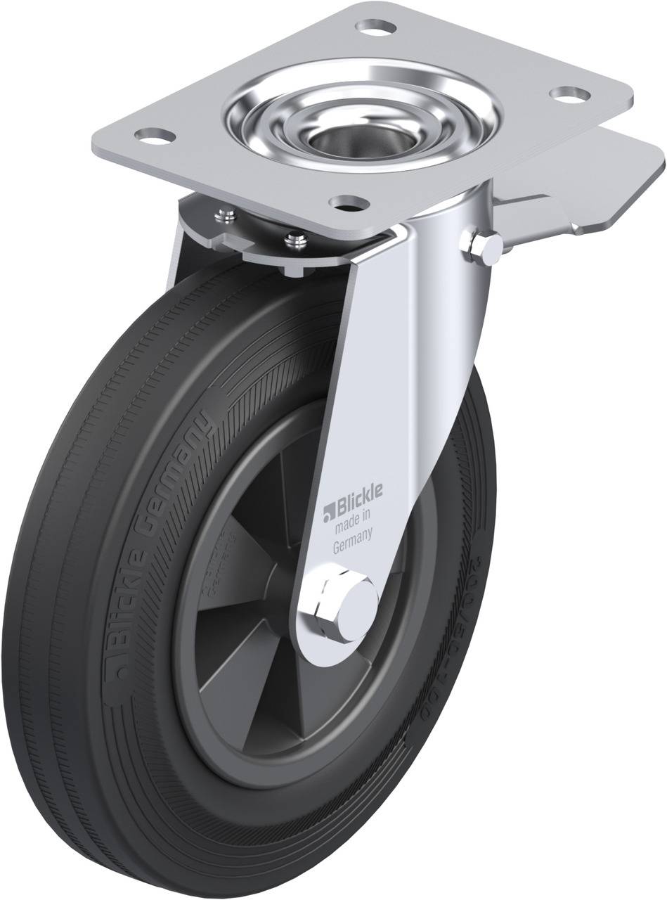Blickle 231902 LE-VPP 200G-ST Forgóvillás görgő, rögzítővel KerékØ: 200 mm Teherbírás (max.): 205 kg 1 db