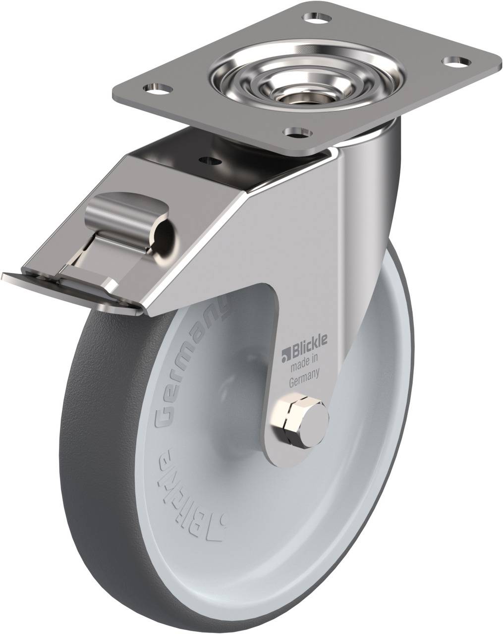 Blickle 847083 LEX-PATH 200G-FI Forgóvillás görgő, rögzítővel KerékØ: 200 mm Teherbírás (max.): 300 kg 1 db