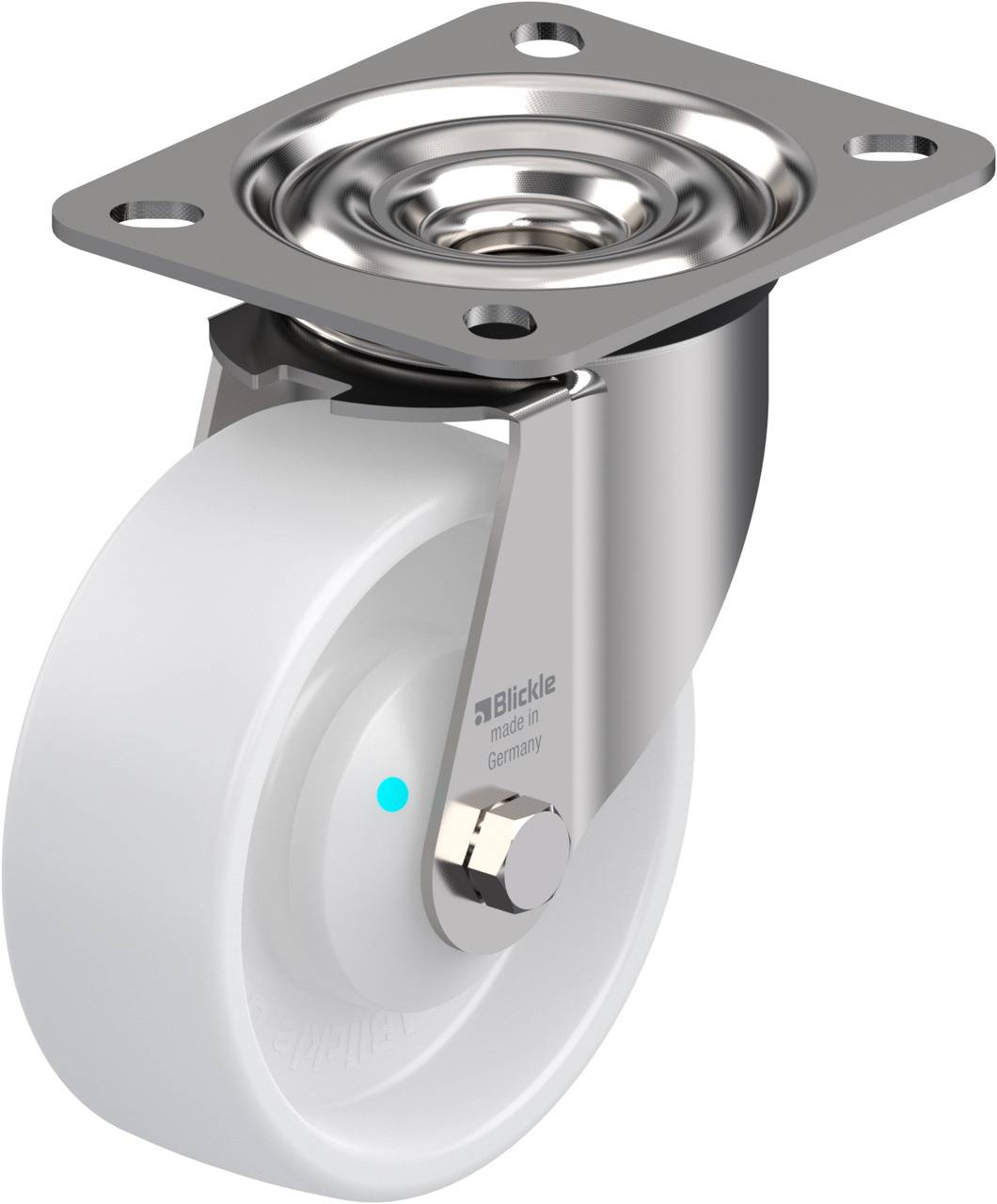Blickle 583302 LEX-PO 100KAD Beálló görgő KerékØ: 100 mm Teherbírás (max.): 150 kg 1 db