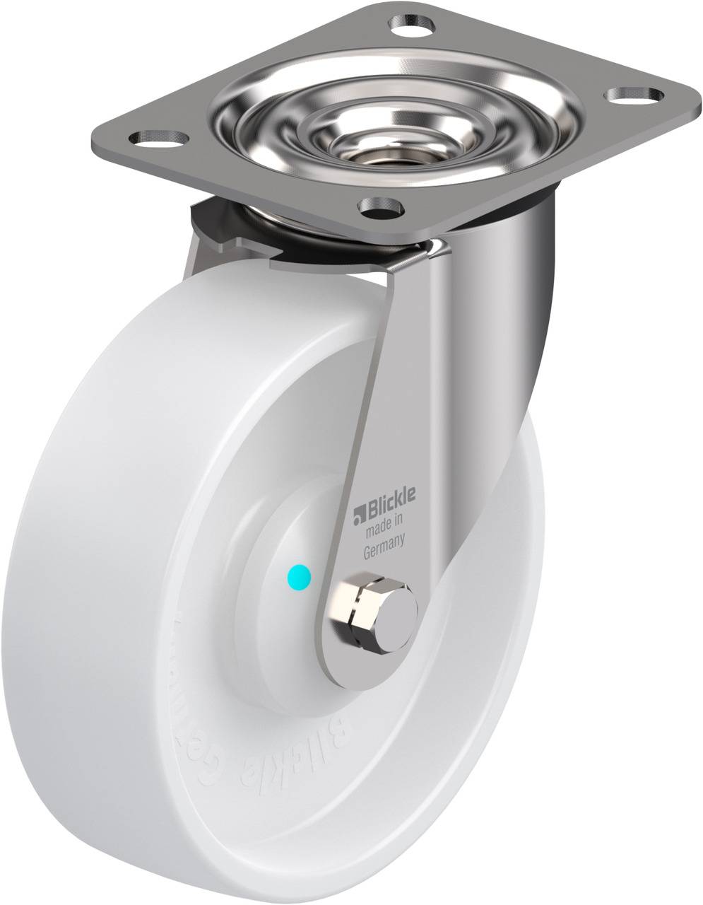 Blickle 583336 LEX-PO 125KAD Beálló görgő KerékØ: 125 mm Teherbírás (max.): 150 kg 1 db