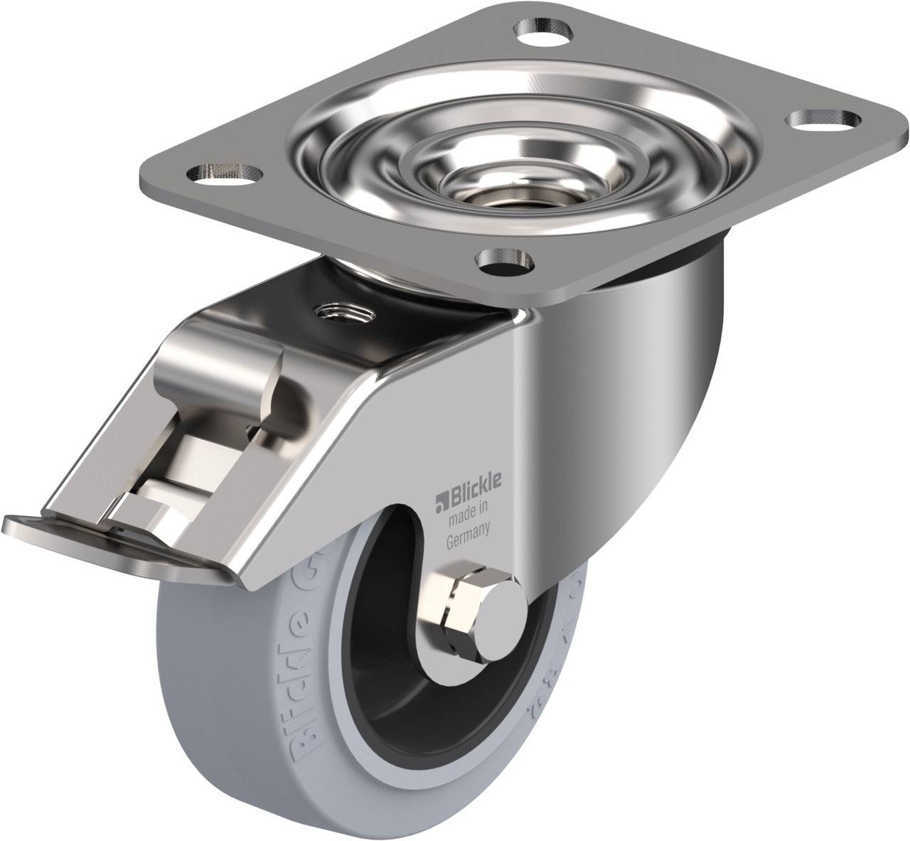 Blickle 842785 LEX-POEV 80G-FI-SG Forgóvillás görgő, rögzítővel KerékØ: 80 mm Teherbírás (max.): 140 kg 1 db