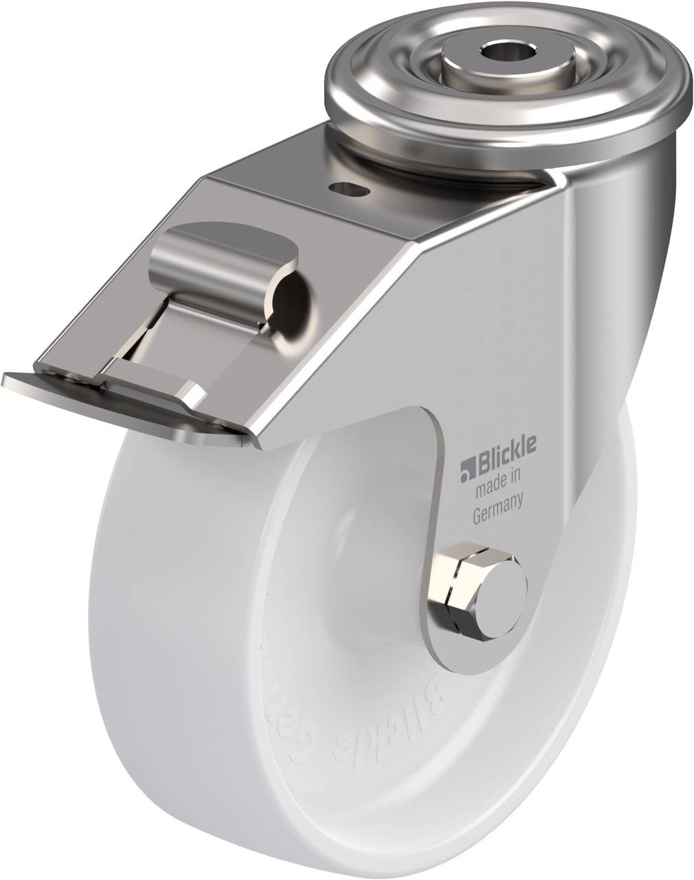 Blickle 584284 LEXR-PO 150G-FI Forgóvillás görgő, rögzítővel KerékØ: 150 mm Teherbírás (max.): 300 kg 1 db