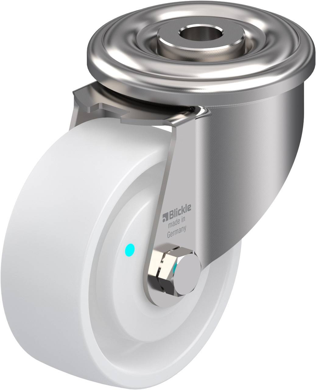 Blickle 842786 LEXR-PO 80KAD Beálló görgő KerékØ: 80 mm Teherbírás (max.): 150 kg 1 db