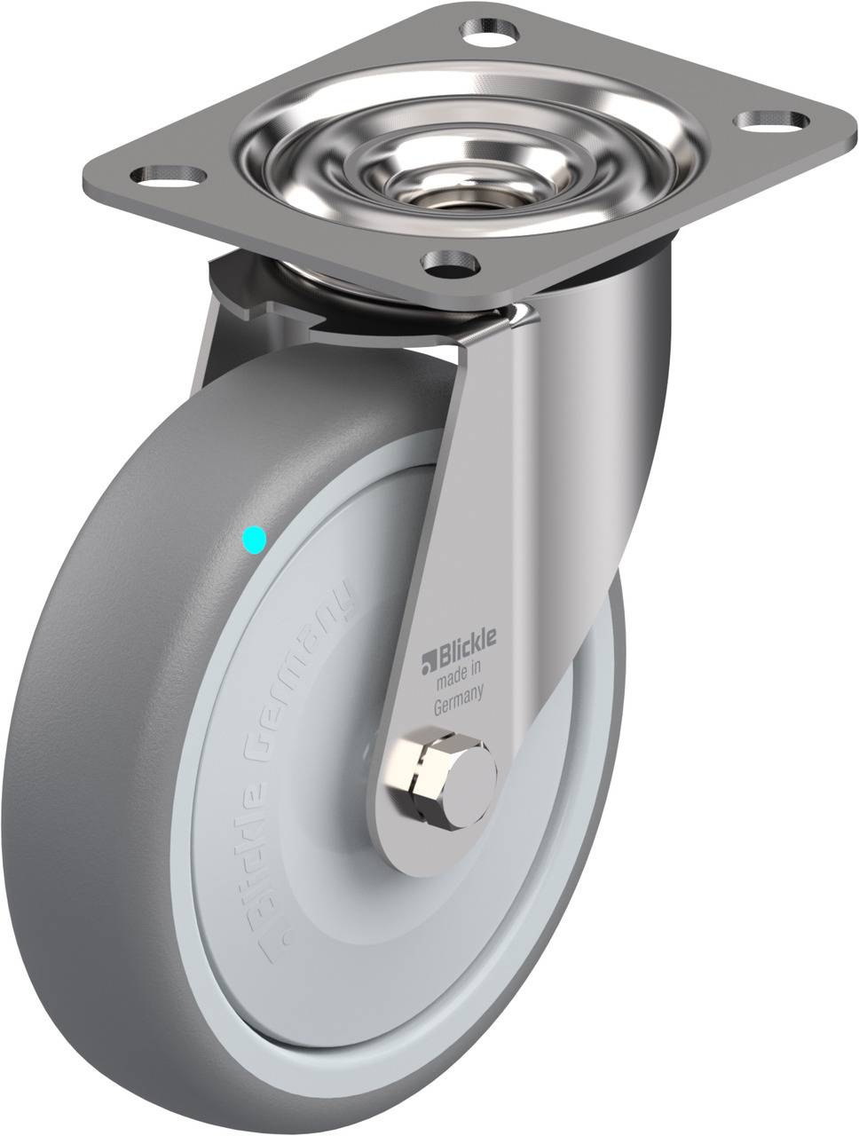 Blickle 760856 LEX-TPA 127KFD Beálló görgő KerékØ: 125 mm Teherbírás (max.): 125 kg 1 db