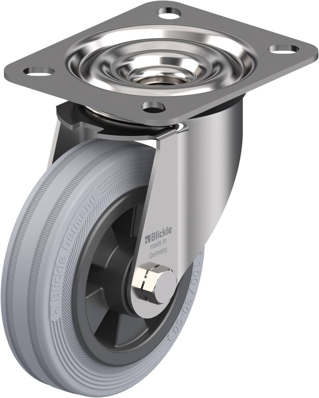 Blickle 318188 LEX-VPP 100XR-SG Beálló görgő KerékØ: 100 mm Teherbírás (max.): 70 kg 1 db