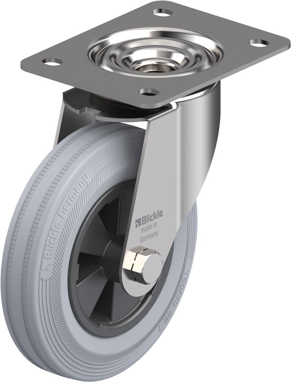 Blickle 531392 LEX-VPP 160G-SG Beálló görgő KerékØ: 160 mm Teherbírás (max.): 135 kg 1 db