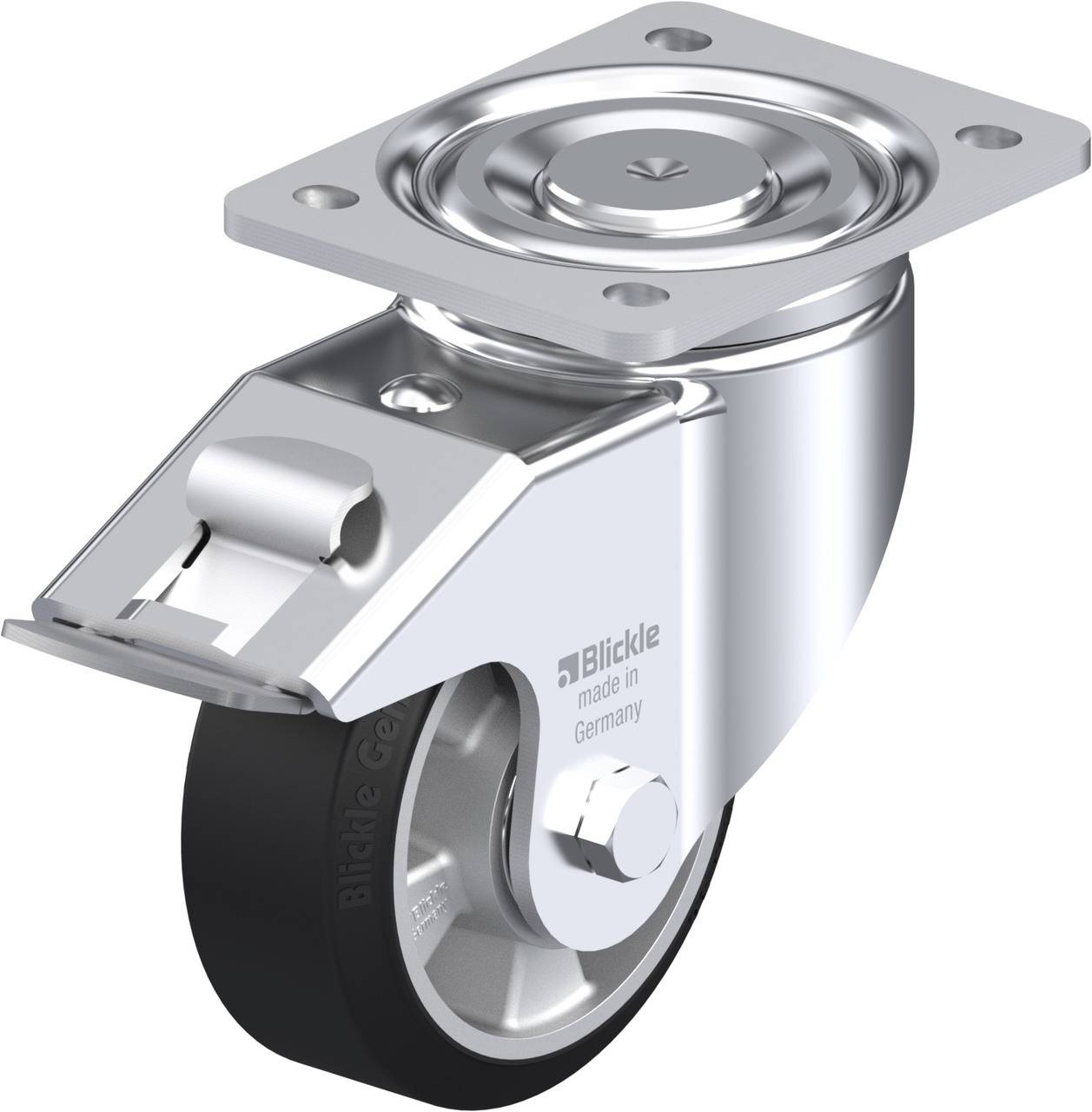 Blickle 578583 LH-ALEV 127K-FI Forgóvillás görgő, rögzítővel KerékØ: 125 mm Teherbírás (max.): 300 kg 1 db