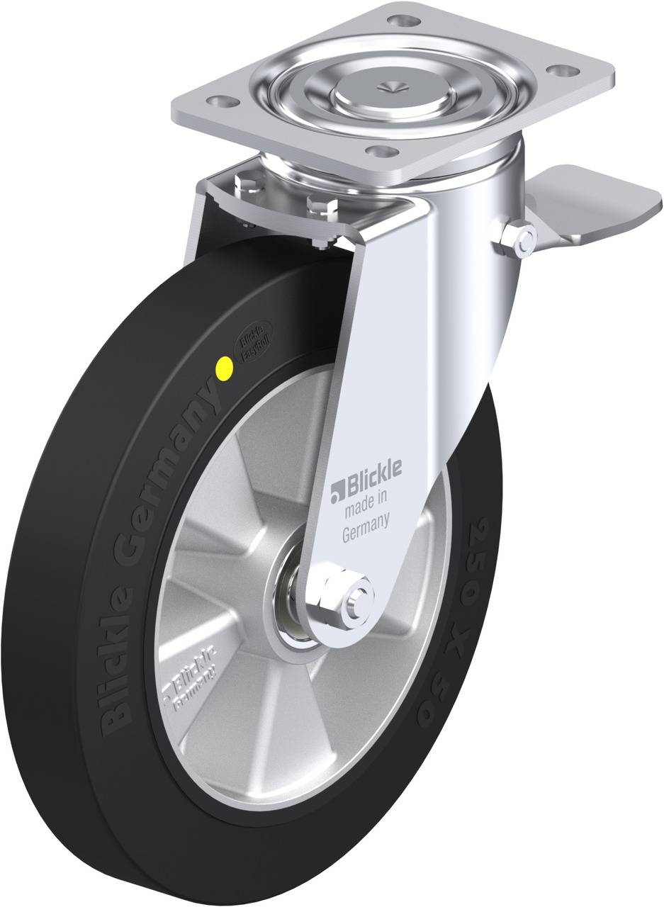 Blickle 852028 LH-ALEV 250K-ST-EL Forgóvillás görgő, rögzítővel KerékØ: 250 mm Teherbírás (max.): 650 kg 1 db
