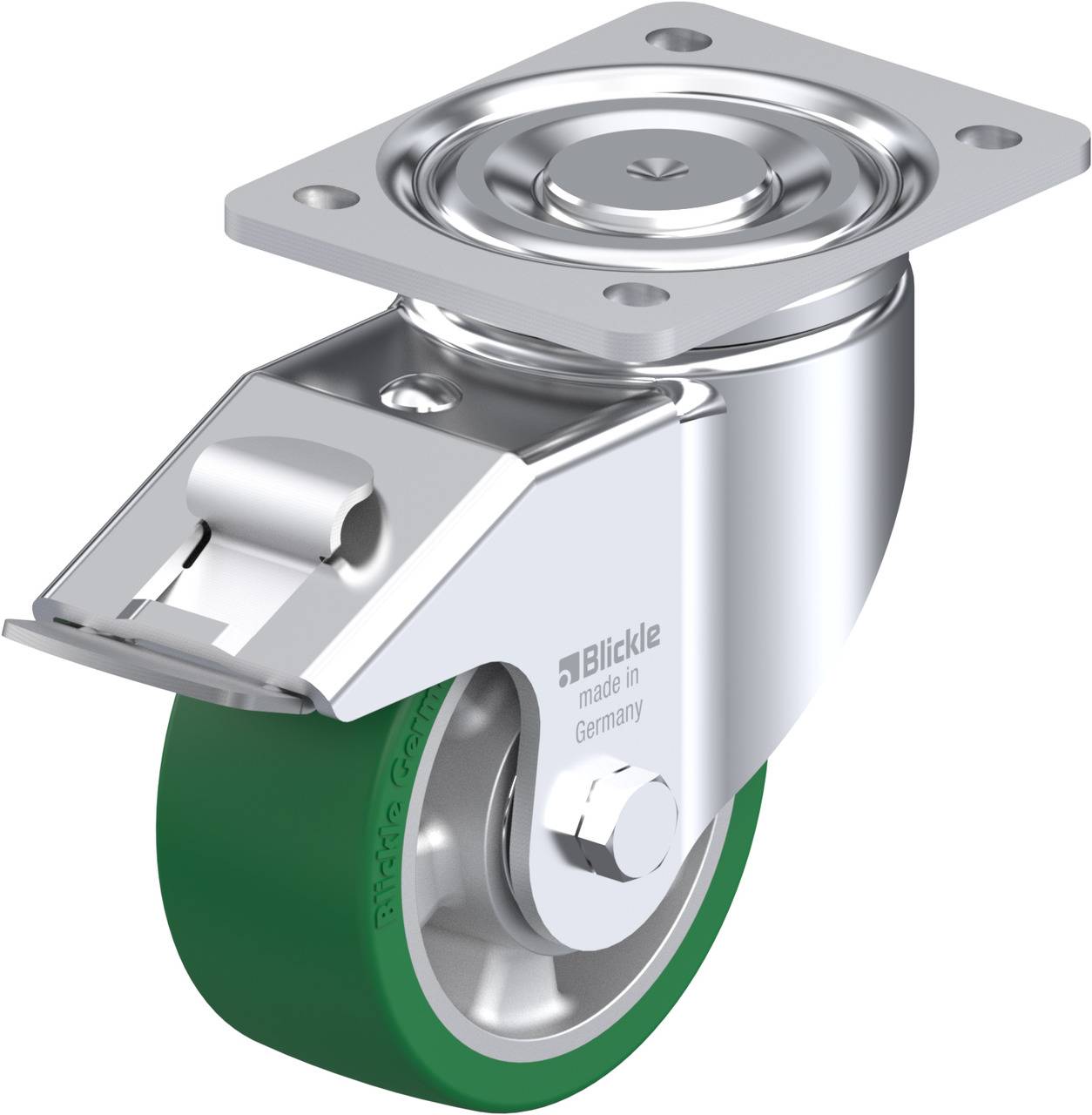 Blickle 742511 LH-ALST 127K-FI Forgóvillás görgő, rögzítővel KerékØ: 125 mm Teherbírás (max.): 450 kg 1 db